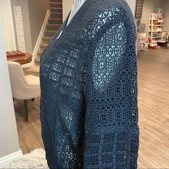 Club Monaco Black Eyelet Jacket - Picture 7 of 9